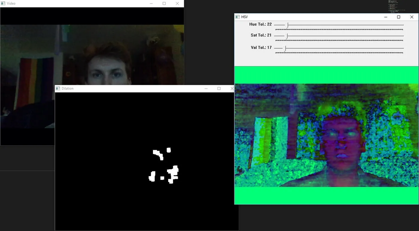 Counting candy by color with contour detection