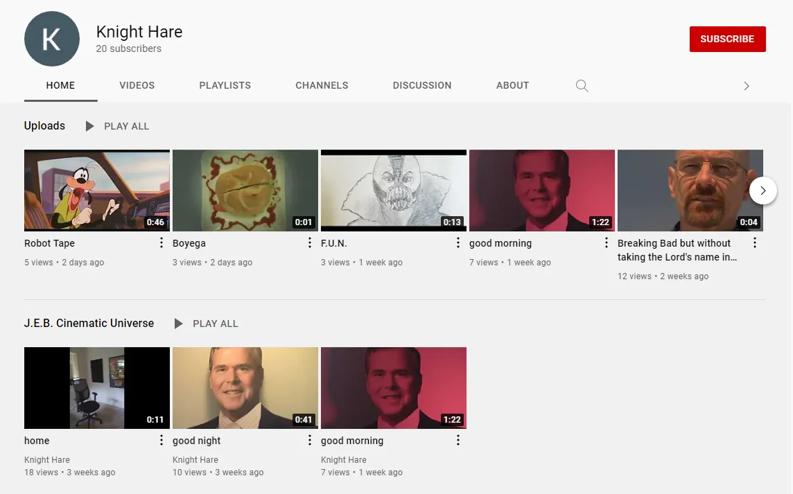 The MrBobertsays YouTube channel
